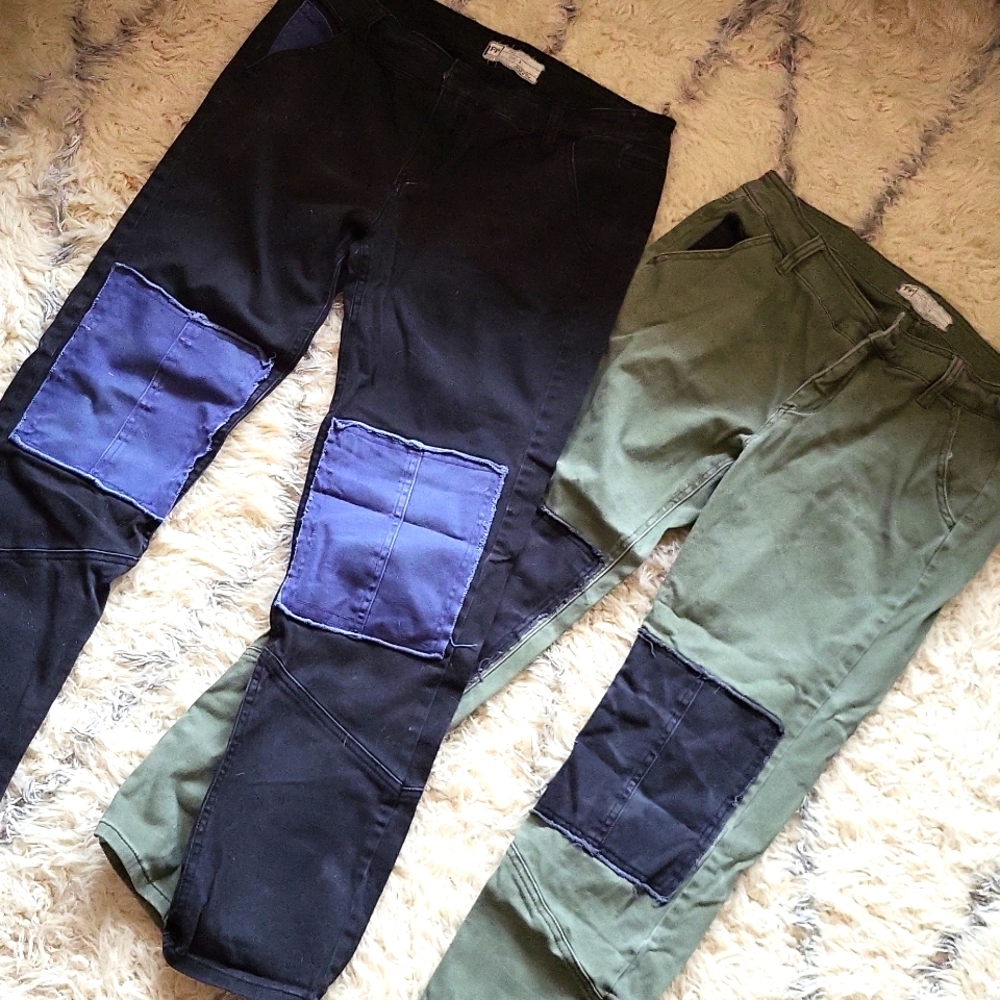 Free People Patched Pants